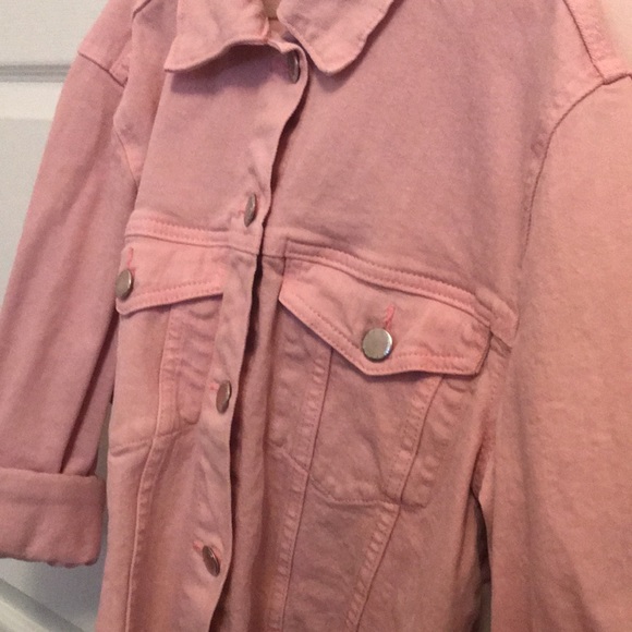 This is a pink Jean jacket that has only been worn one to two times! - Picture 2 of 5